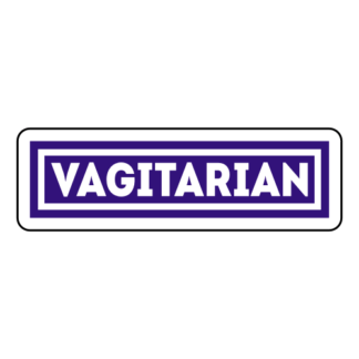 Vagitarian Sticker (Purple)